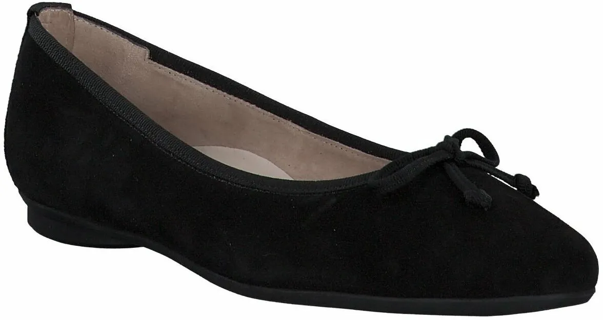 103002770383 Damen-Ballerinas aus Leder (Schwarz)