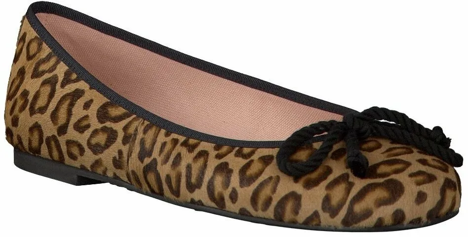 Ballerinas aus Leder 103286651000 Hellbraun