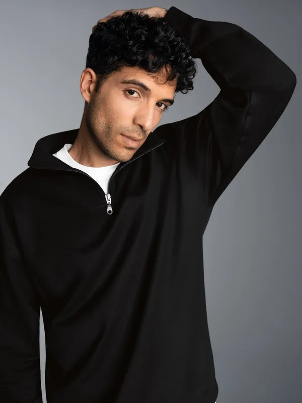 Jogginganzug in bequemer Sweat-Qualität Schwarz