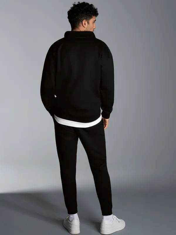 Jogginganzug in bequemer Sweat-Qualität Schwarz