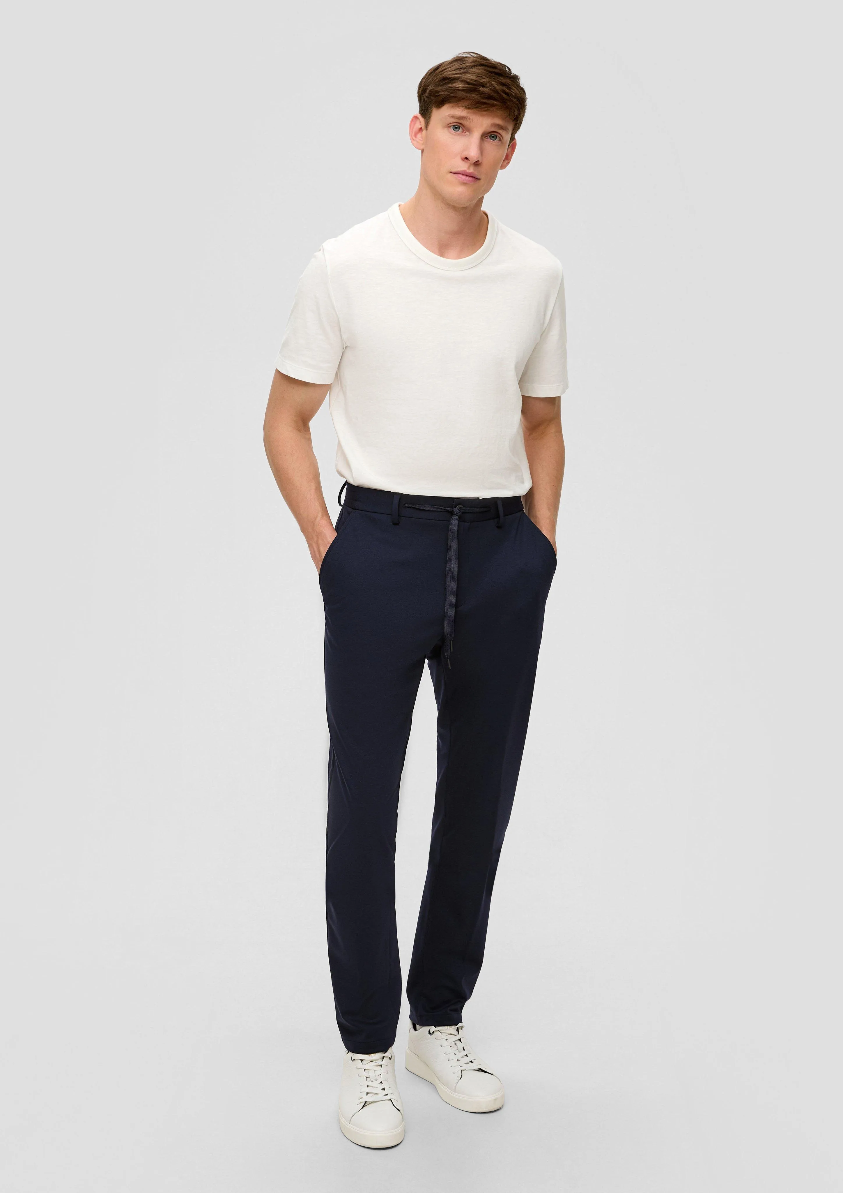 s.O JOGG: Anzughose aus Stretch-Jersey